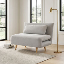 Load image into Gallery viewer, Hastings 1 Seater Fold-Out Sofa Bed - Grey