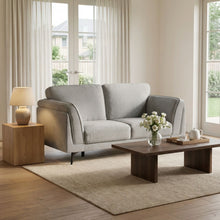 Load image into Gallery viewer, Brulo Linen 2 Seater Sofa - Grey