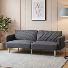 Load image into Gallery viewer, Cordova 3 Seater Sofa Bed - Dark Grey