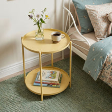 Load image into Gallery viewer, 23929-zen-round-coffee-table-with-shelf-yellow-2601152