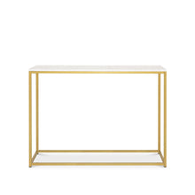 Load image into Gallery viewer, Nimbus Console Table - White Marble Look