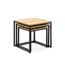 Load image into Gallery viewer, Trio 3 Piece Nesting Coffee Table Set - Oak