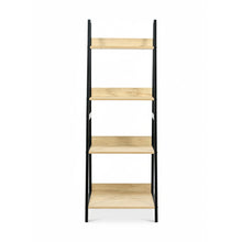 Load image into Gallery viewer, Trestle 4 Tier Ladder Storage Shelf - Oak