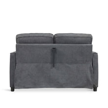 Load image into Gallery viewer, Kauri Boucle 2 Seater Sofa Bed - Dark Grey