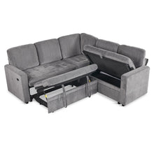 Load image into Gallery viewer, Haven L-Shaped Sofa Bed with Storage - Dark Grey