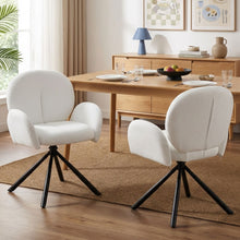 Load image into Gallery viewer, 23896-avery-swivel-fabric-dining-chair-set-of-2-white-2601163