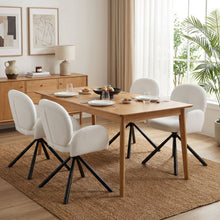 Load image into Gallery viewer, 23896-avery-swivel-fabric-dining-chair-set-of-2-white-2601164