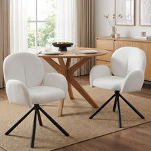 Load image into Gallery viewer, 23896-avery-swivel-fabric-dining-chair-set-of-2-white-2601165