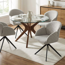Load image into Gallery viewer, 23819-carmen-swivel-dining-chairs-set-of-2-silver-grey-2601162