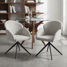 Load image into Gallery viewer, 23819-carmen-swivel-dining-chairs-set-of-2-silver-grey-2601161