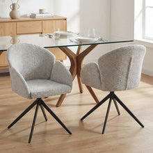 Load image into Gallery viewer, 23819-carmen-swivel-dining-chairs-set-of-2-silver-grey-2601165