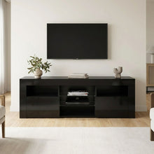 Load image into Gallery viewer, Atka 1.45m LED Entertainment Unit - Black