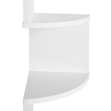 Load image into Gallery viewer, Nemi 5-Tier Wall Mounted Corner Shelf Storage Shelf - White