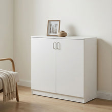 Load image into Gallery viewer, Nordic 2 Door Storage Cupboard - White
