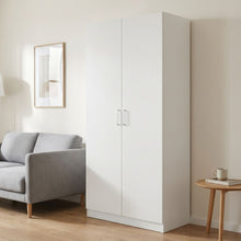 Load image into Gallery viewer, Nordic 2 Door Cupboard 80cm - White