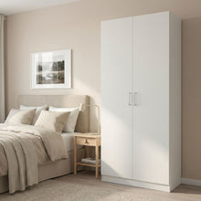 Load image into Gallery viewer, Nordic 2 Door Cupboard 80cm - White