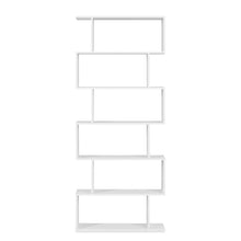 Load image into Gallery viewer, Verta 6 Tier Bookshelf Display Shelf - White