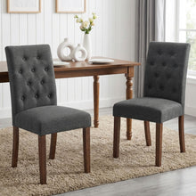 Load image into Gallery viewer, Lucia Upholstered Dining Chair - Set of 2 - Dark Grey