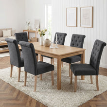 Load image into Gallery viewer, Zoey Upholstered Dining Chair - Set of 2 - Dark Grey