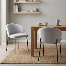 Load image into Gallery viewer, Selene Dining Chair - Set of 2 - Cool Light Grey
