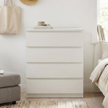 Load image into Gallery viewer, 22366-tongass-wooden-tallboy-4-drawers-white-2601195