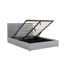 Load image into Gallery viewer, Kano Queen Gas Lift Bed Frame - Grey