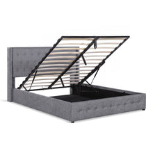 Load image into Gallery viewer, Sereno Queen Gas Lift Bed Frame - Heather Grey