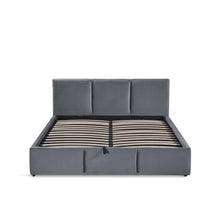 Load image into Gallery viewer, Laro Queen Gas Lift Bed Frame - Grey