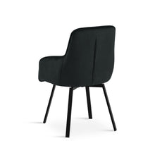 Load image into Gallery viewer, Elora Swivel Velvet Dining Chair - Set of 2 - Black