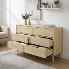 Load image into Gallery viewer, Custer 6 Drawers Lowboy - Oak