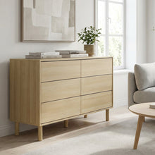 Load image into Gallery viewer, Custer 6 Drawers Lowboy - Oak