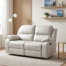 Load image into Gallery viewer, 23177-B-wilson-manual-2-seater-recliner-sofa-beige-2601204