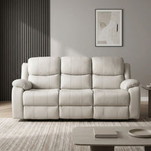 Load image into Gallery viewer, Wilson Manual 3 Seater Recliner Sofa - Beige