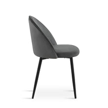 Load image into Gallery viewer, Avela Velvet Dining Chair - Set of 4 - Dark Grey