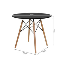 Load image into Gallery viewer, Cena Dining Table Round 90 x 75 cm - Black