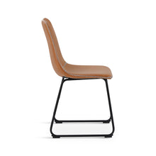 Load image into Gallery viewer, Grayson PU Leather Dining Chair - Set of 2 - Caramel Tan