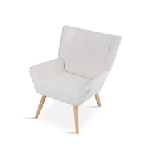 Load image into Gallery viewer, Amelia Rubberwood Armchair - White
