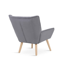 Load image into Gallery viewer, Amelia Rubberwood Armchair - Dark Grey