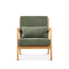 Load image into Gallery viewer, Taru Linen Armchair - Dark Green