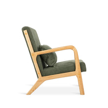 Load image into Gallery viewer, Taru Linen Armchair - Dark Green