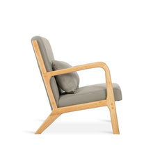 Load image into Gallery viewer, Taru Velvet Armchair - Grey