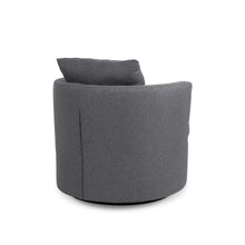 Load image into Gallery viewer, Luva Linen Swivel Armchair - Dark Grey