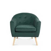 Load image into Gallery viewer, Millo Velvet Armchair - Dark Green