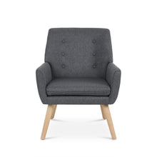 Load image into Gallery viewer, Lina Linen Armchair - Dark Grey