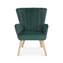 Load image into Gallery viewer, Neil Velvet Armchair - Green