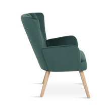 Load image into Gallery viewer, Neil Velvet Armchair - Green