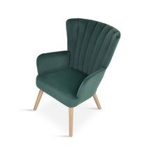 Load image into Gallery viewer, Neil Velvet Armchair - Green