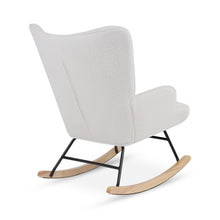 Load image into Gallery viewer, Ava Boucle Rocking Armchair - White