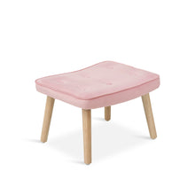 Load image into Gallery viewer, Olivia Velvet Armchair with Ottoman - Pink