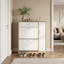 Load image into Gallery viewer, 23462-kihona-3-drawer-shoe-cabinet-storage-rack-oak-2601227